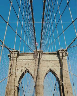 up close shot of bridge architecture
